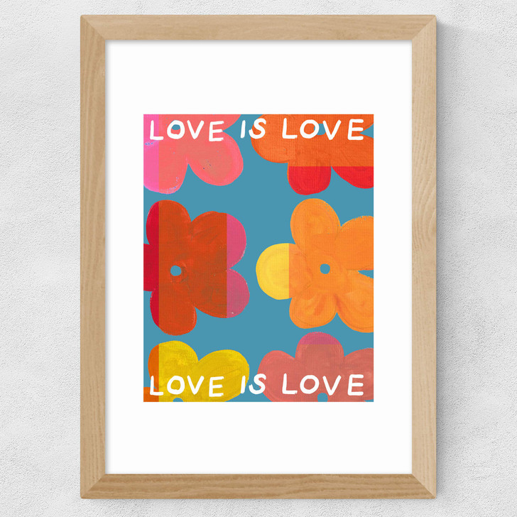 Love is Love III Wide Oak Frame Love is Love III Wide Oak Frame