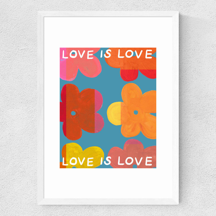 Love is Love III Medium White Frame Love is Love III Medium White Frame