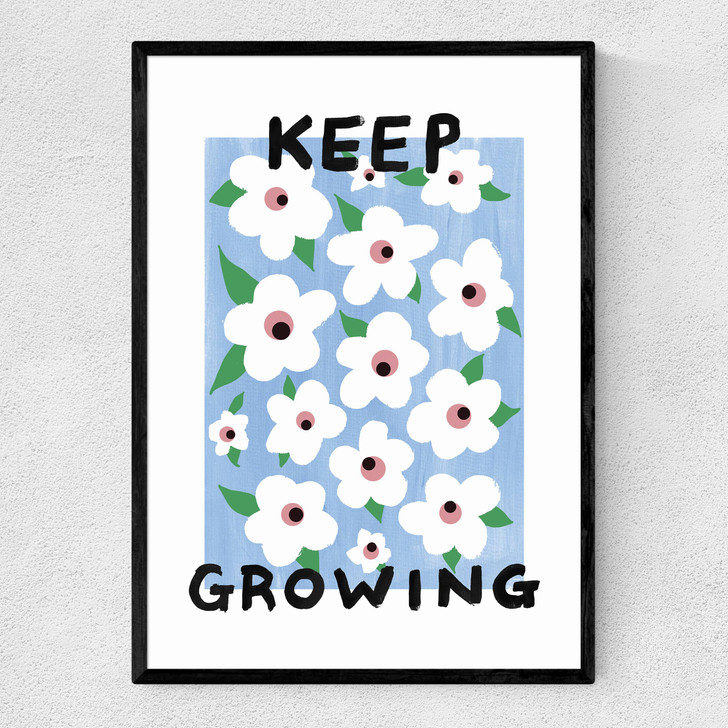 Keep Growing by Keren Parmley Narrow Black Frame Keep Growing by Keren Parmley Narrow Black Frame