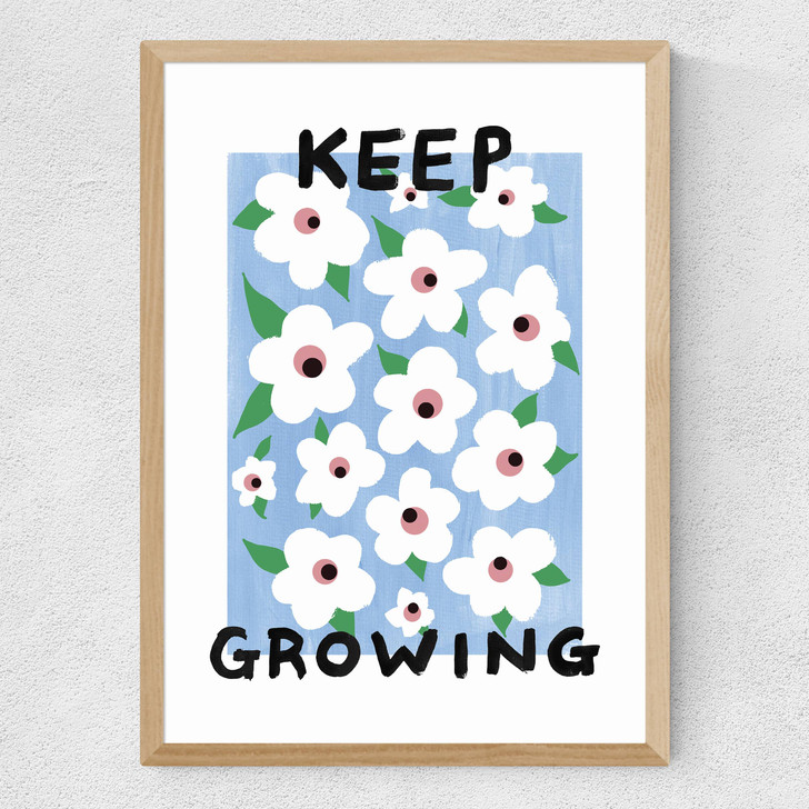 Keep Growing by Keren Parmley Medium Oak Frame Keep Growing by Keren Parmley Medium Oak Frame