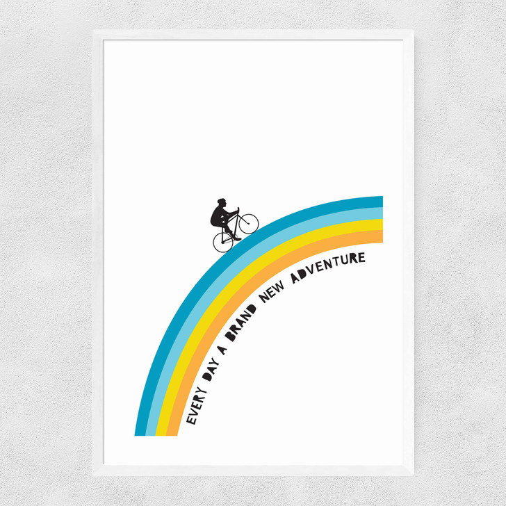 Adventure Bicycle Narrow White Frame