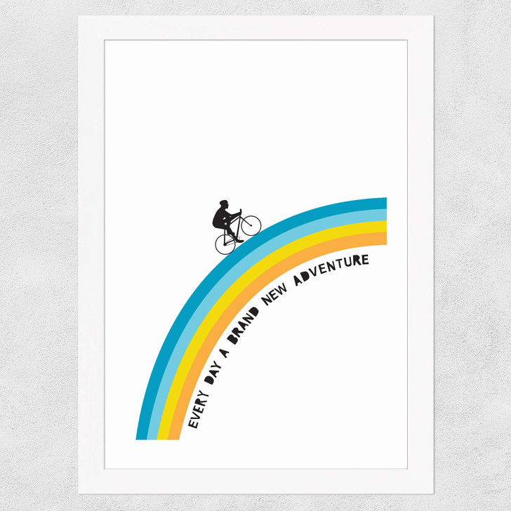 Adventure Bicycle Wide White Frame