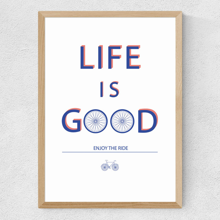 Life Is Good Bicycle Medium Oak Frame Life Is Good Bicycle Medium Oak Frame