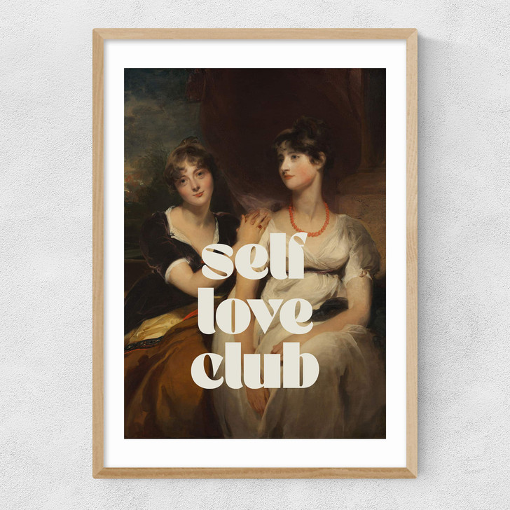 Self Love Club Narrow Oak Frame
