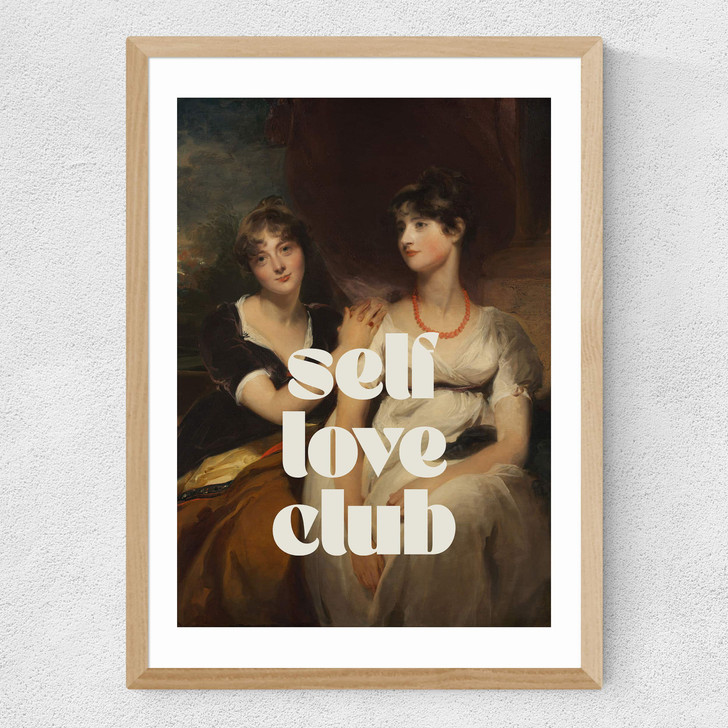 Self Love Club Medium Oak Frame