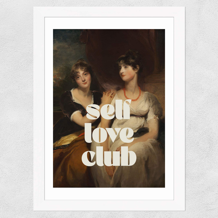 Self Love Club Wide White Frame