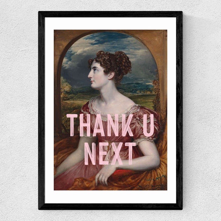 Thank U Next Medium Black Frame Thank U Next Medium Black Frame