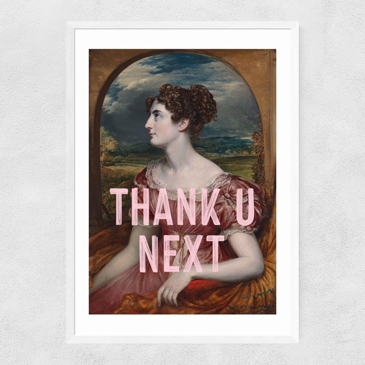 Thank U Next Narrow White Frame Thank U Next Narrow White Frame