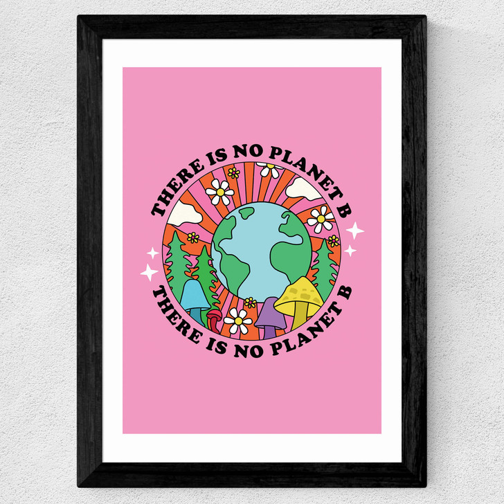 No Planet B Wide Black Frame