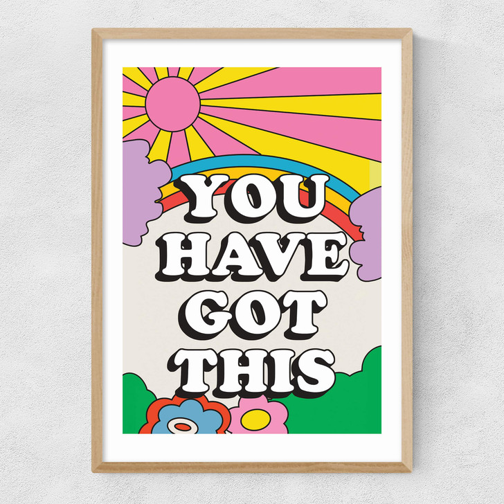 You Have Got This Narrow Oak Frame