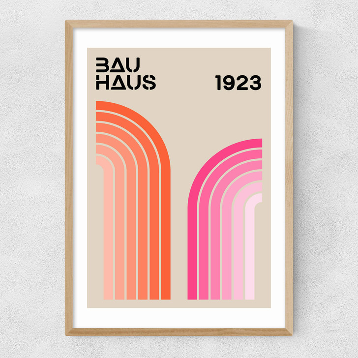 Bauhaus Rainbow Narrow Oak Frame