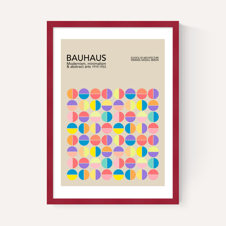 Pastel Circles Bauhaus