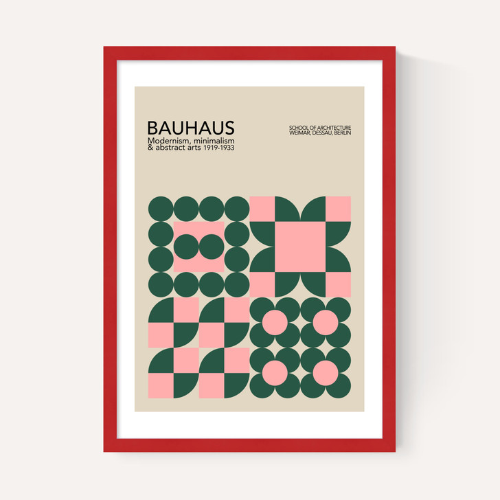 Pink & Green Bauhaus
