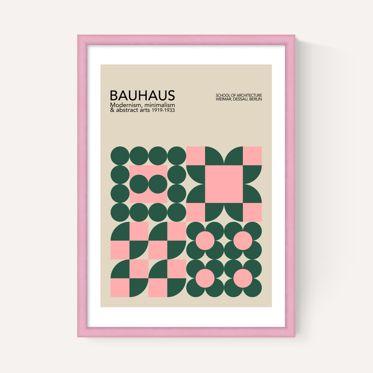 Pink & Green Bauhaus