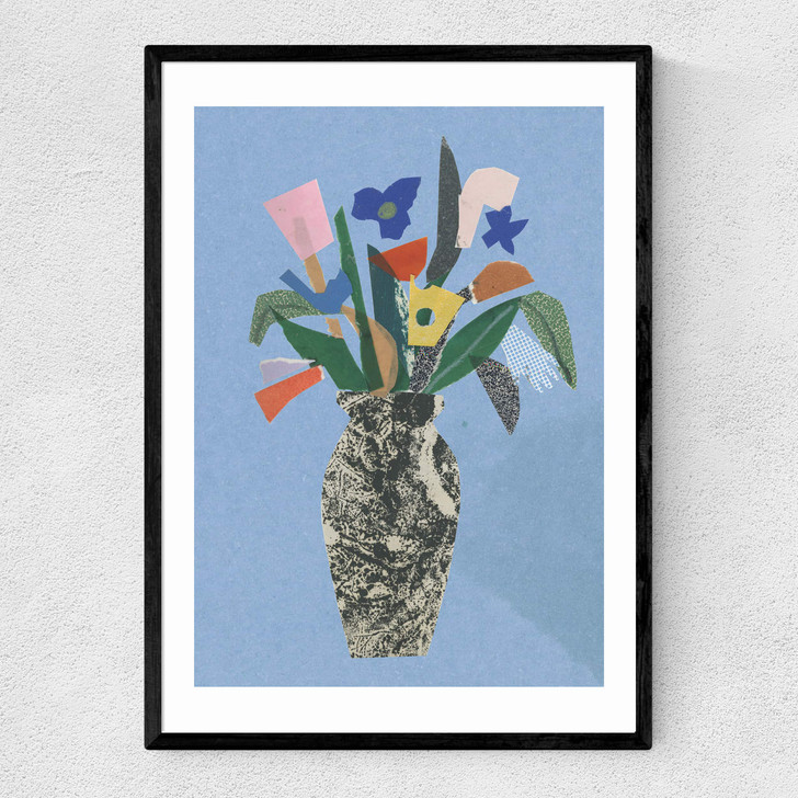 Vase Narrow Black Frame Vase Narrow Black Frame