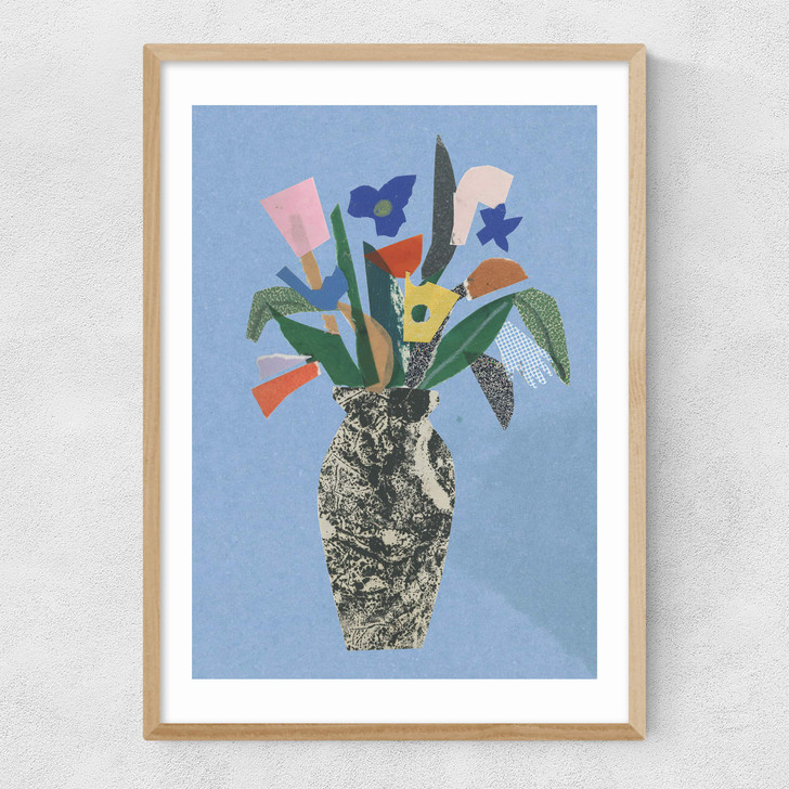 Vase Narrow Oak Frame Vase Narrow Oak Frame