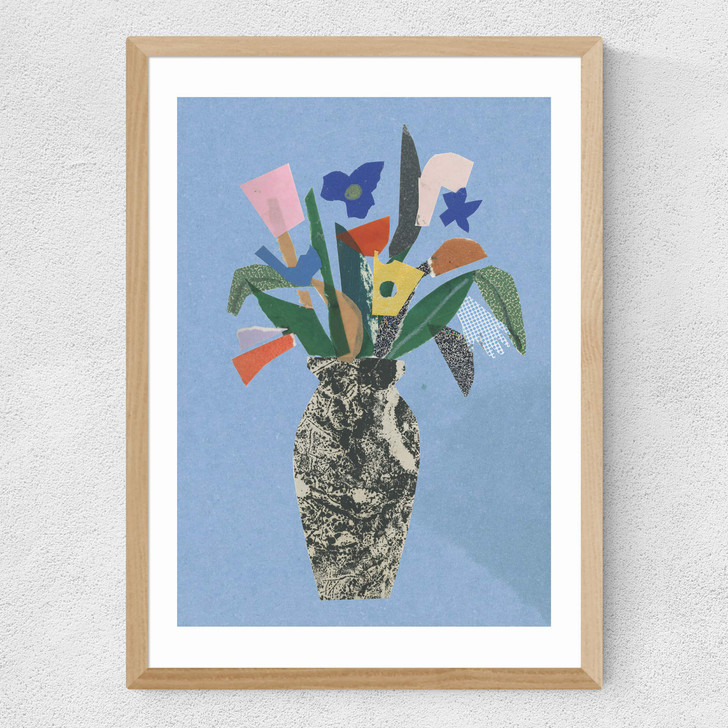 Vase Medium Oak Frame Vase Medium Oak Frame