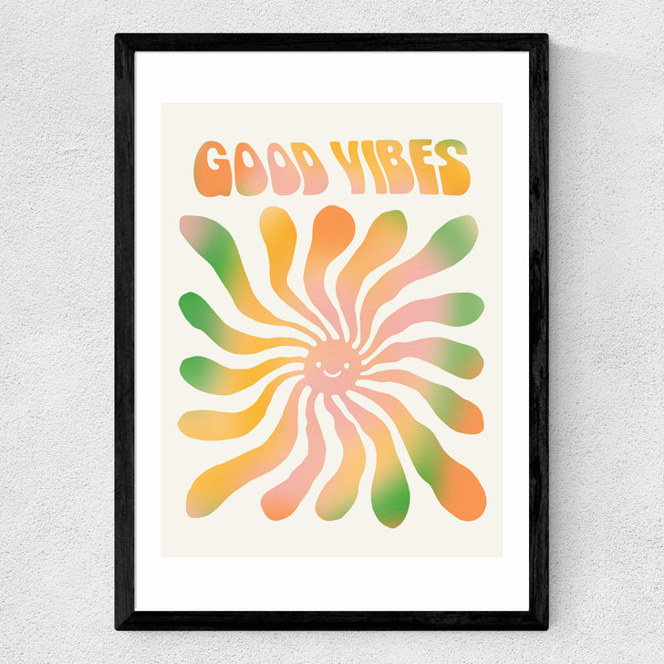 Good Vibes Medium Black Frame Good Vibes Medium Black Frame