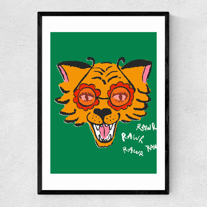 Groovy Tiger Narrow Black Frame Groovy Tiger Narrow Black Frame