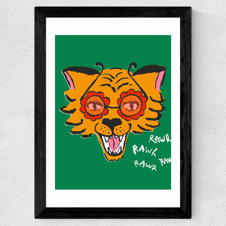 Groovy Tiger Wide Black Frame Groovy Tiger Wide Black Frame