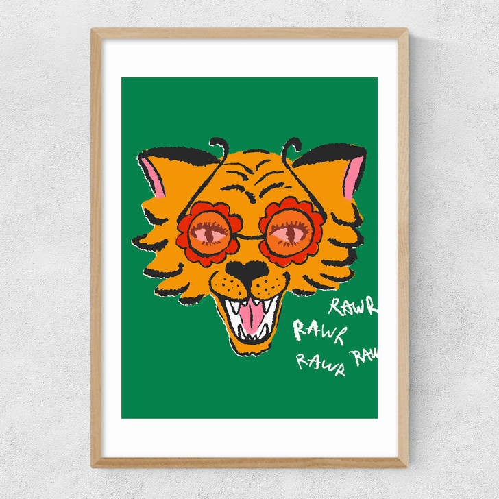 Groovy Tiger Narrow Oak Frame