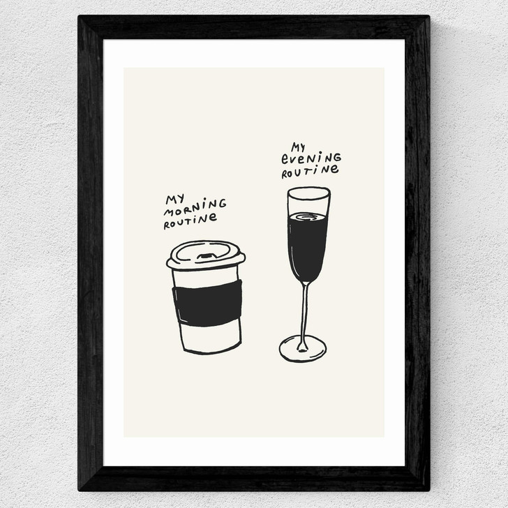 Routines Wide Black Frame