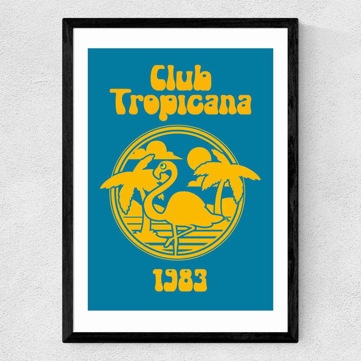 Club Tropicana Medium Black Frame