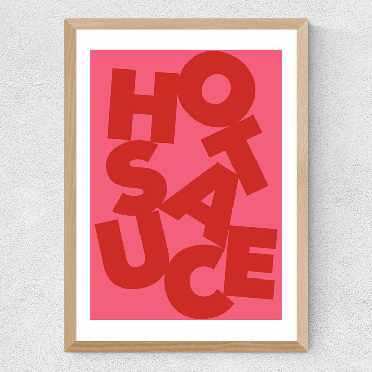 Hot Sauce Medium Oak Frame