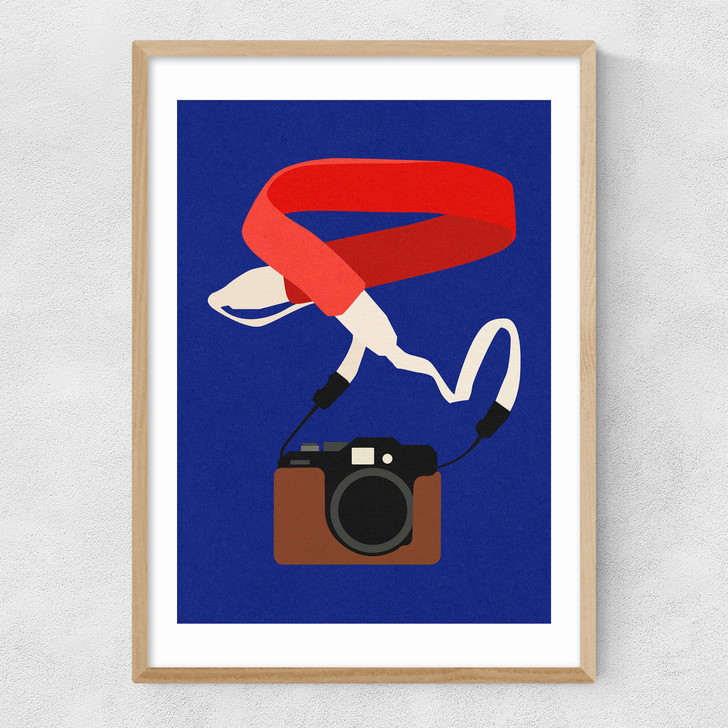 Digi-Cam Narrow Oak Frame