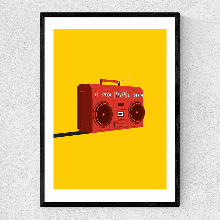 Boombox Narrow Black Frame Boombox Narrow Black Frame