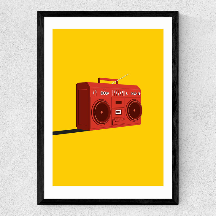 Boombox Medium Black Frame Boombox Medium Black Frame