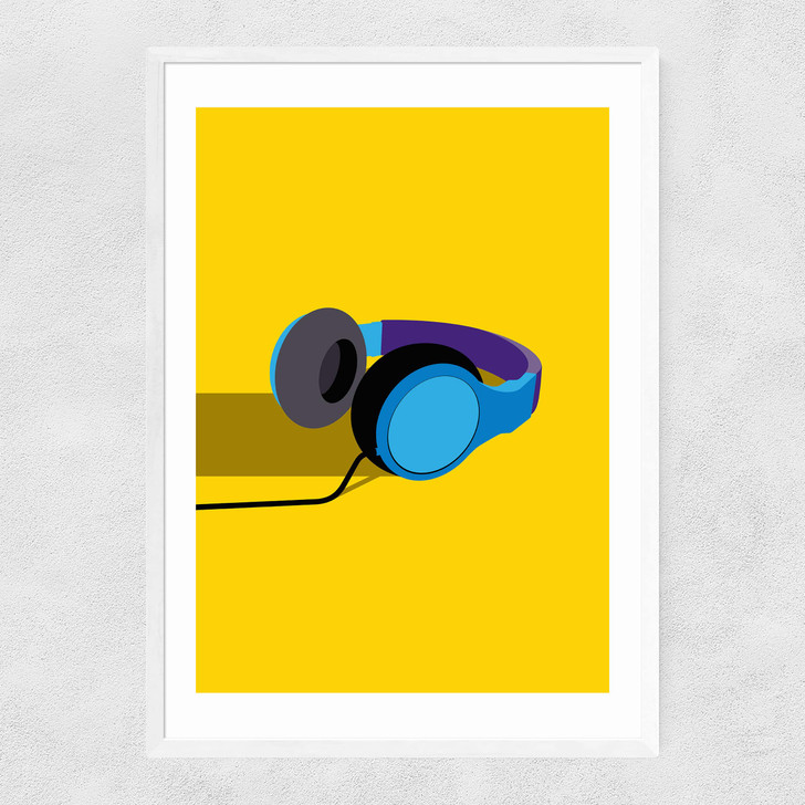 Headphones by Sean Butler Narrow White Frame