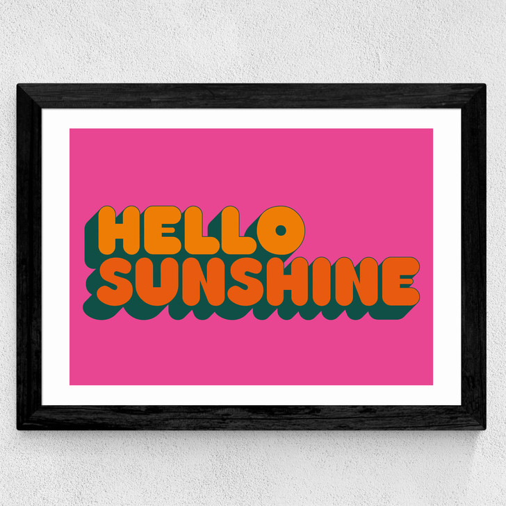 Hello Sunshine by Limbo and Ginger Wide Black Frame