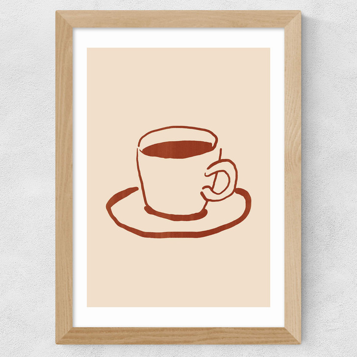 Coffee Wide Oak Frame Coffee Wide Oak Frame