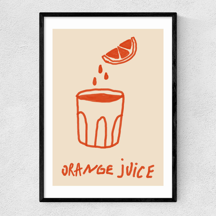 Orange Juice Narrow Black Frame