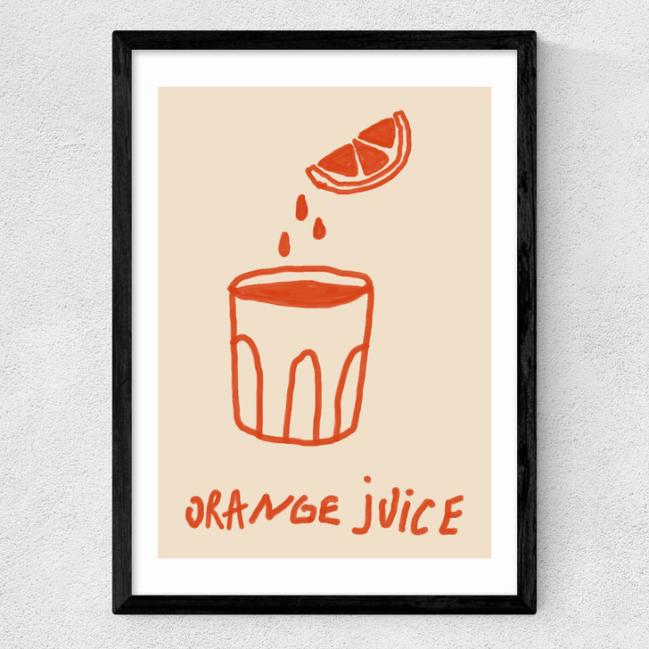 Orange Juice Medium Black Frame