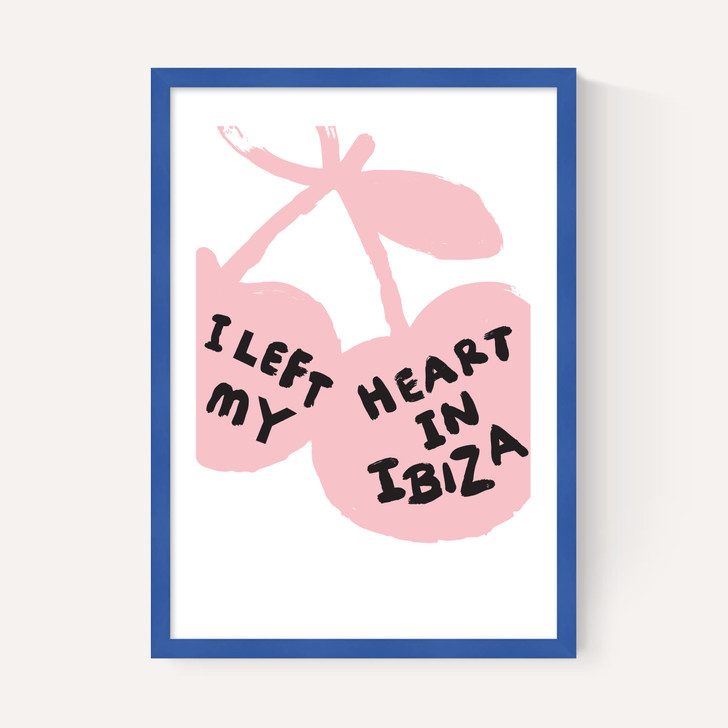 I Left My Heart In Ibiza (Pink and Black)