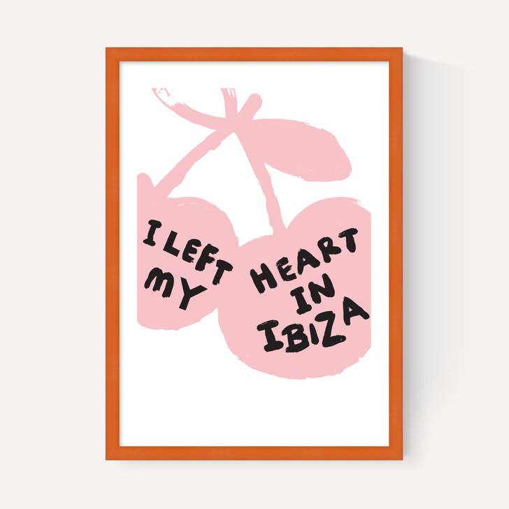 I Left My Heart In Ibiza (Pink and Black)
