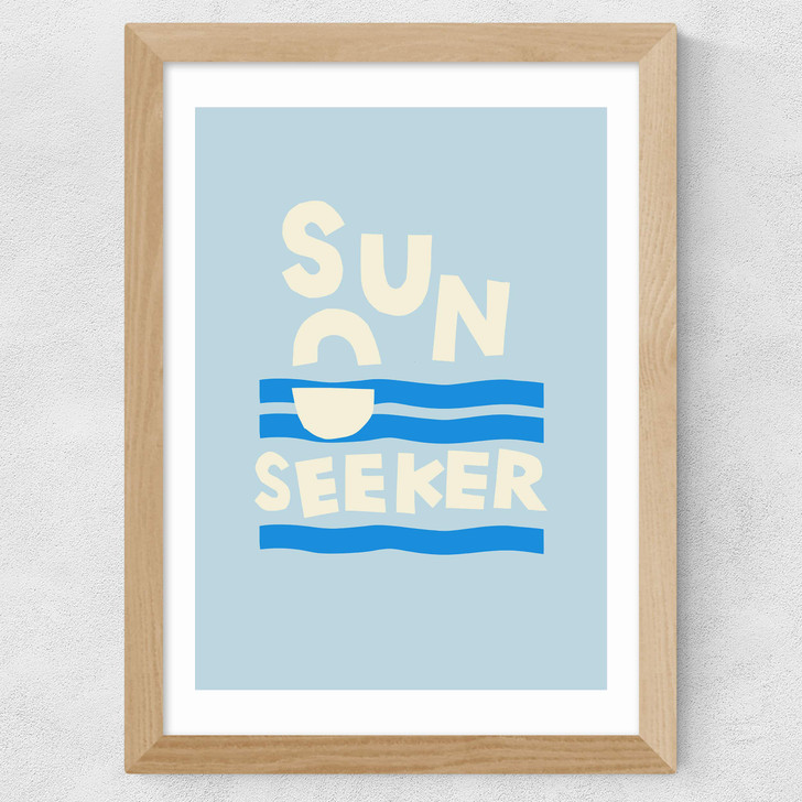 Sun Seeker Blue Wide Oak Frame Sun Seeker Blue Wide Oak Frame
