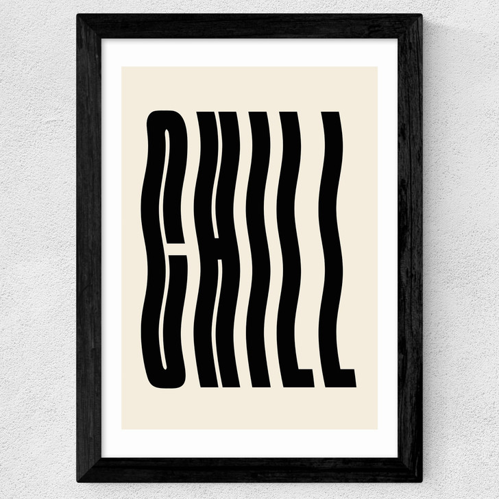 Chill by Luxe Poster Co Wide Black Frame