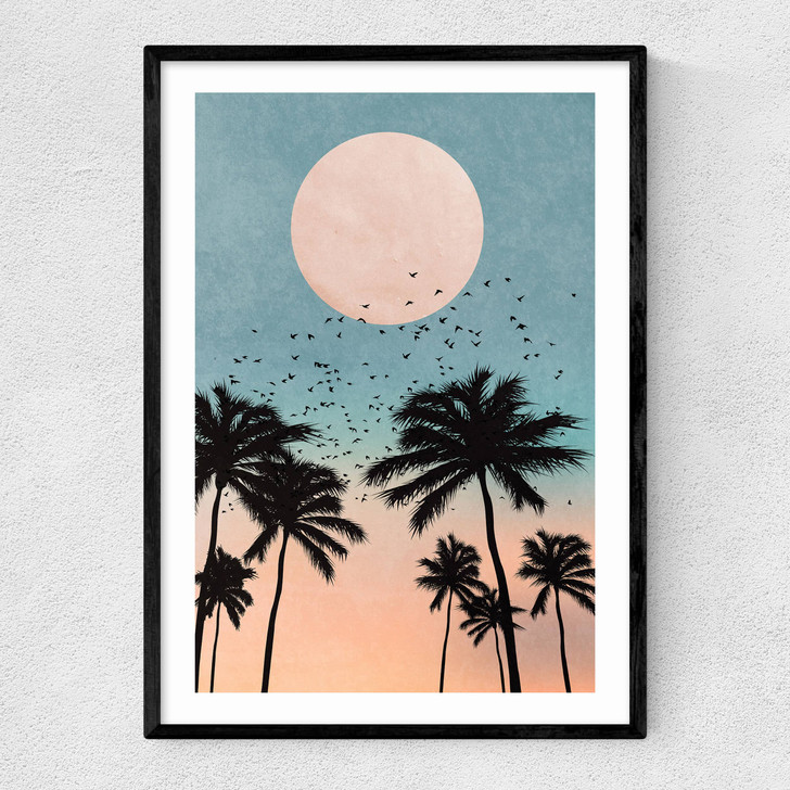 Sunrise by Kubistika Narrow Black Frame