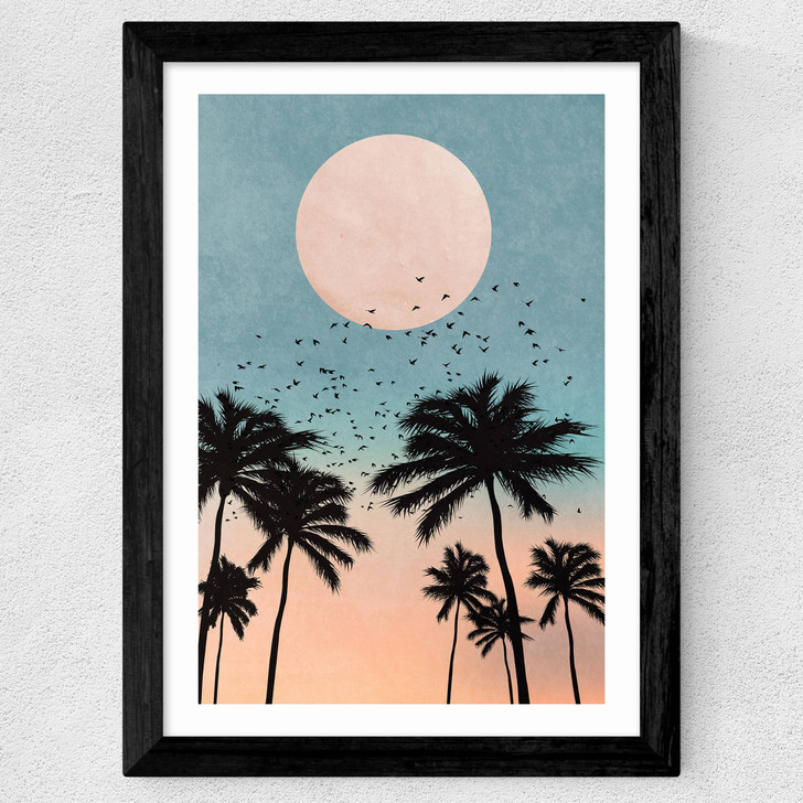 Sunrise by Kubistika Wide Black Frame