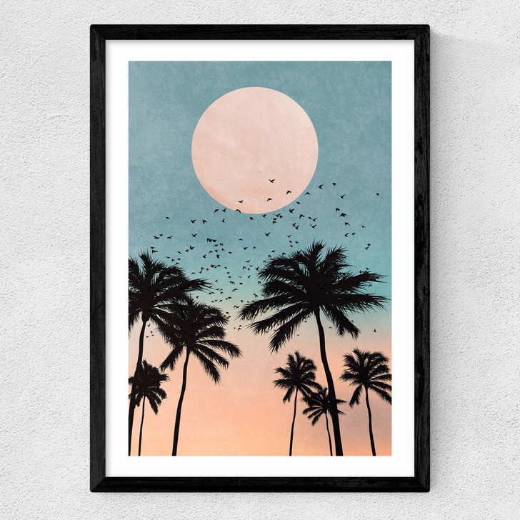 Sunrise by Kubistika Medium Black Frame