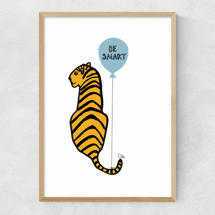 Be Smart Tiger Narrow Oak Frame