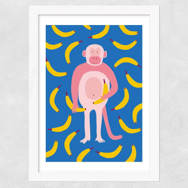 Monkey Bananas Wide White Frame