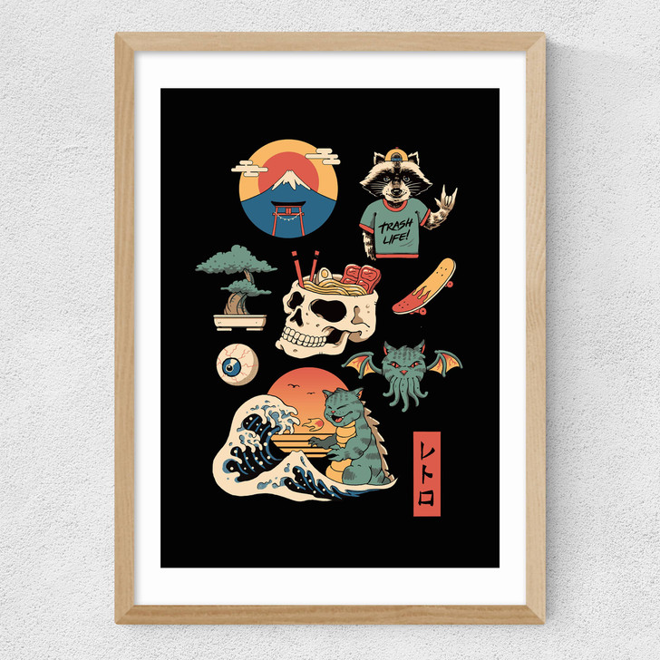 Japanese Retro II Medium Oak Frame Japanese Retro II Medium Oak Frame