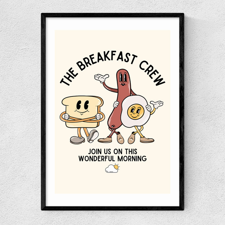 Breakfast Crew Narrow Black Frame Breakfast Crew Narrow Black Frame