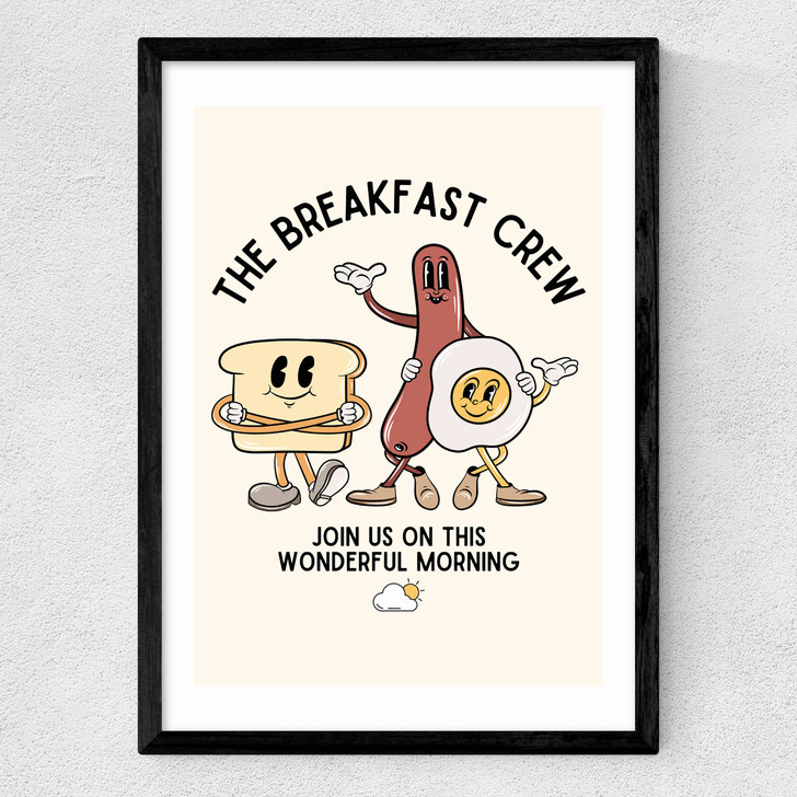 Breakfast Crew Medium Black Frame Breakfast Crew Medium Black Frame