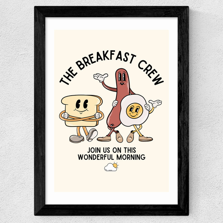 Breakfast Crew Wide Black Frame Breakfast Crew Wide Black Frame