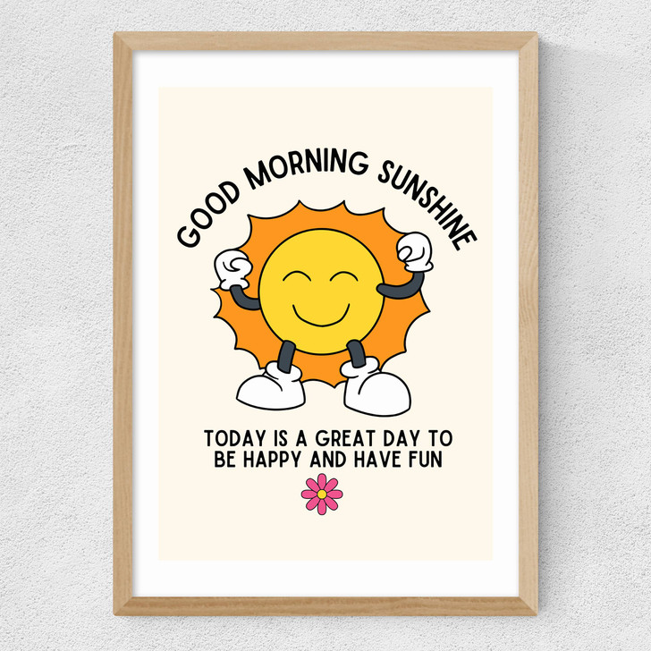 Good Morning Sunshine Medium Oak Frame Good Morning Sunshine Medium Oak Frame